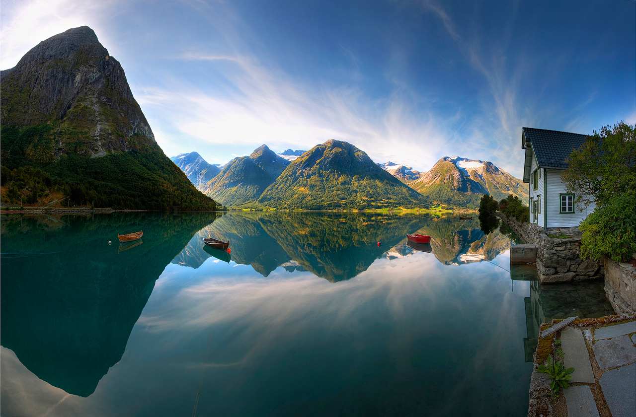 Norvege paysage lac