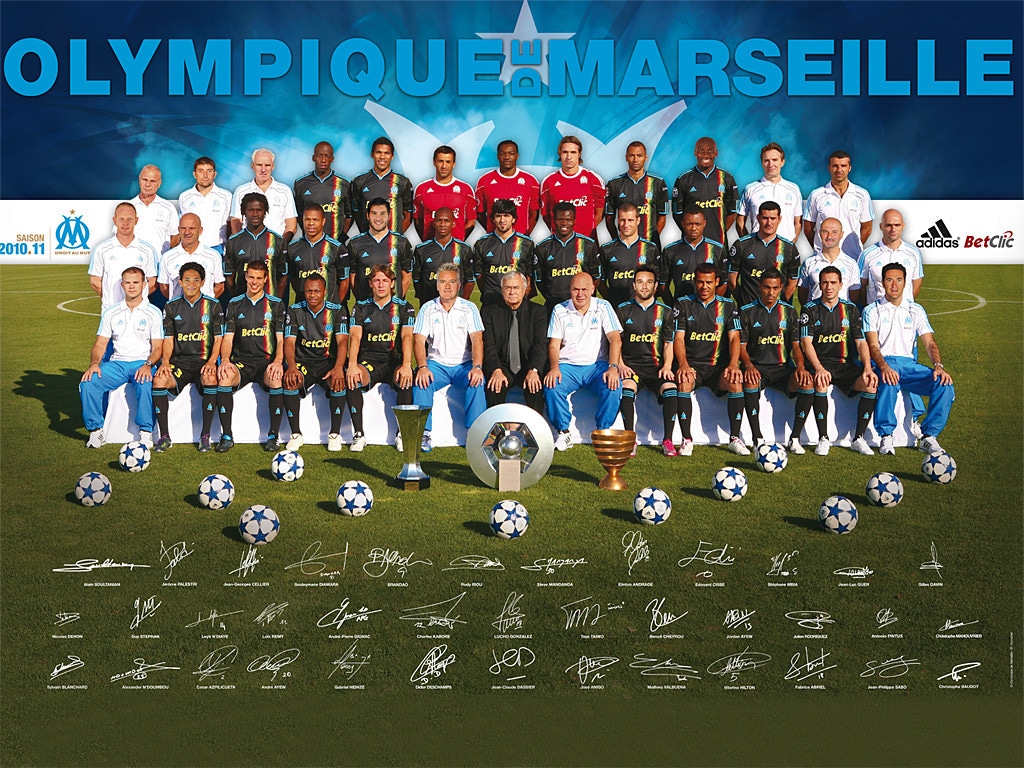 joueurs de l'olympique de marseille om