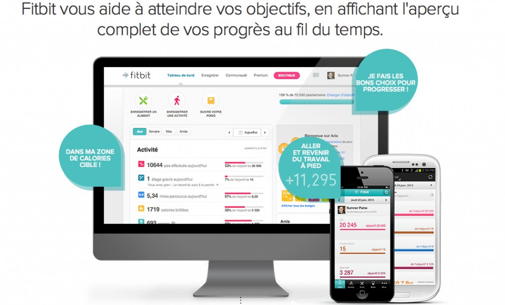 Fitbit iOS et Android