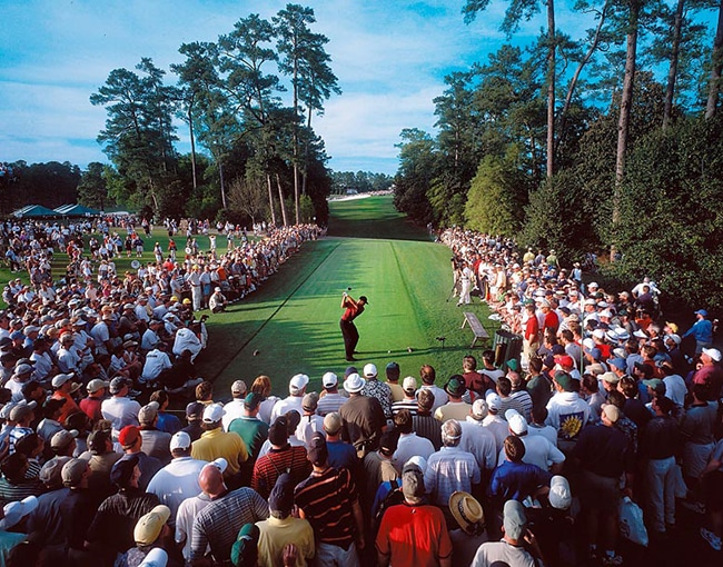 Victoire du second master (2001) par Tiger Woods