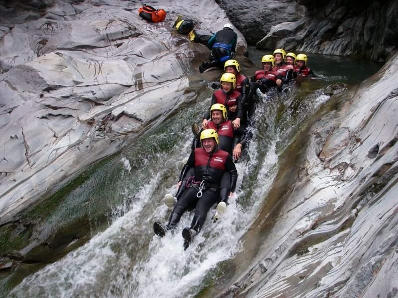 canyoning dans les gorges du Tapoul en lozere