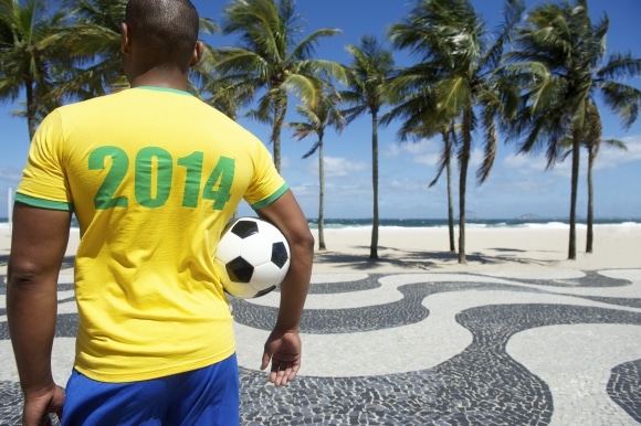 Brazilian soccer player football