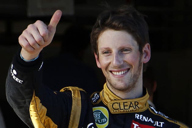 Romain Grosjean, podium à Spa