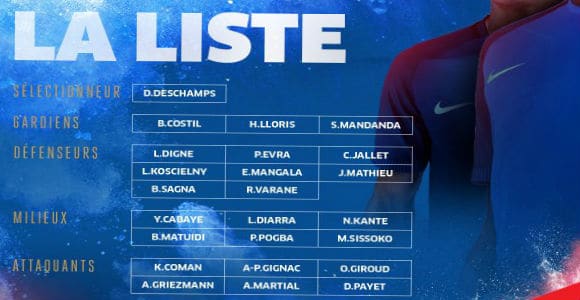 ﻿﻿L’équipe de France de Football pour l’Euro 2016