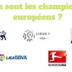 Où en sont les championnats européens ?