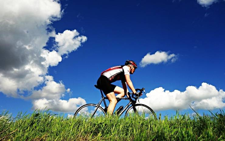 un cycliste