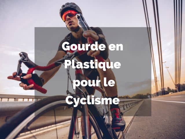 Gourde en plastique pour le cyclisme