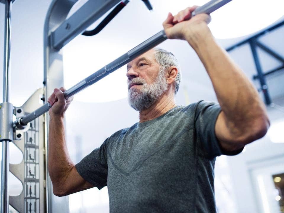 Activité physique chez un homme de plus de 50 ans