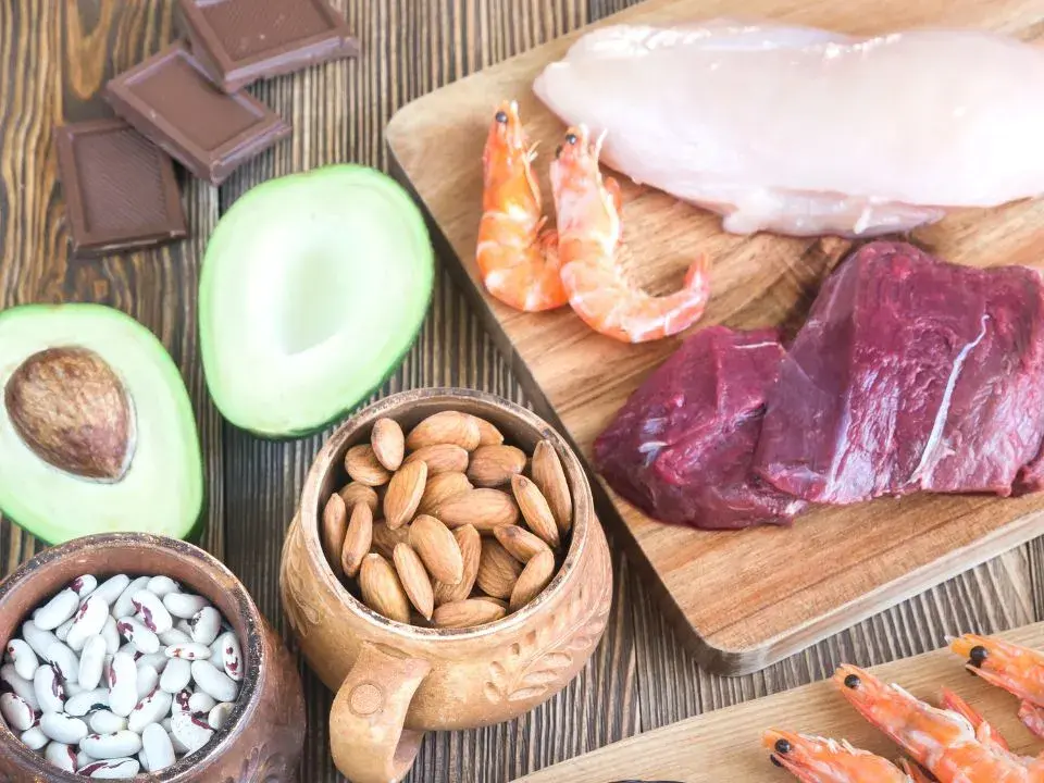 Aliments variés apportant naturellement du zinc dans l’alimentation
