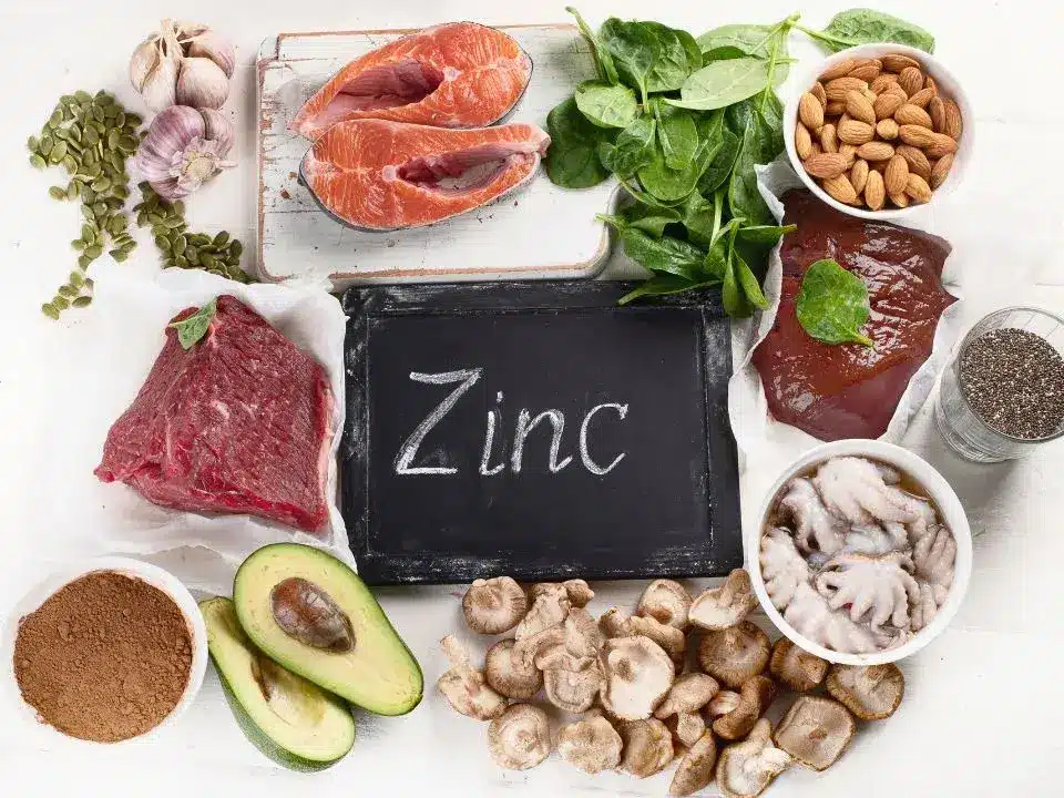 Alimentation équilibrée apportant du zinc sans supplémentation systématique
